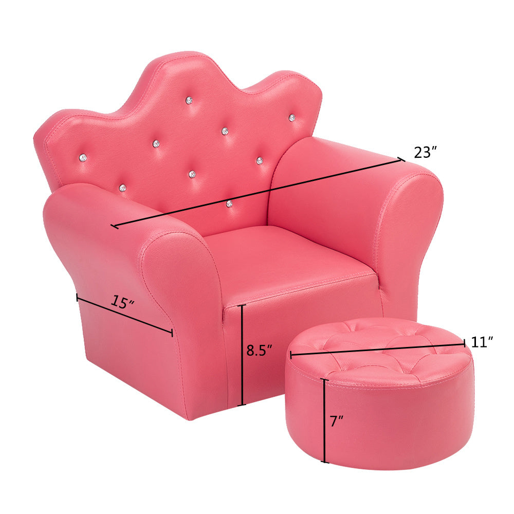 Children Sofa PVC Leather Princess Sofa Mini Sofa XH