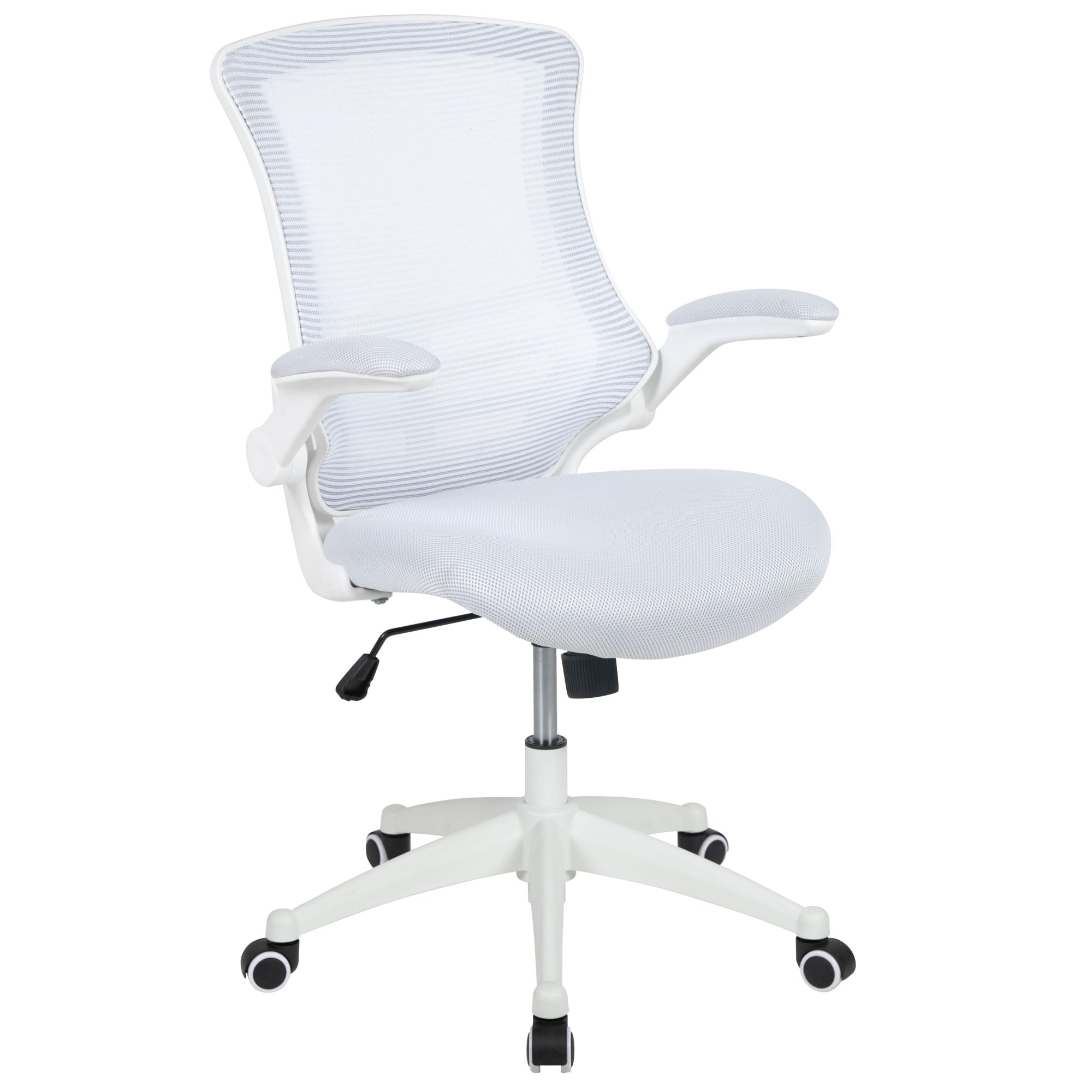 Mid-Back Mesh Swivel Ergonomic Task Office Chair with Flip-Up Arms