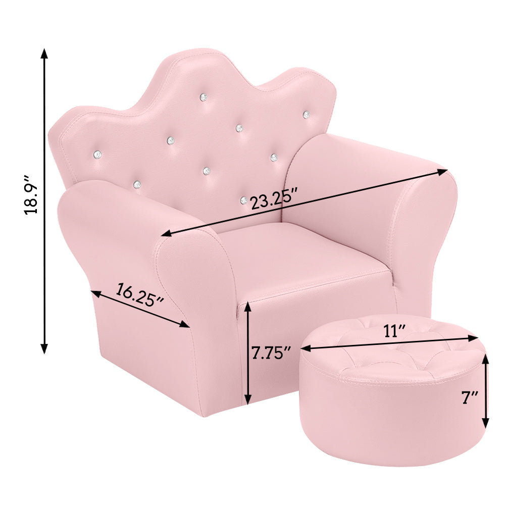 Children Sofa PVC Leather Princess Sofa Mini Sofa XH