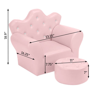 Children Sofa PVC Leather Princess Sofa Mini Sofa XH