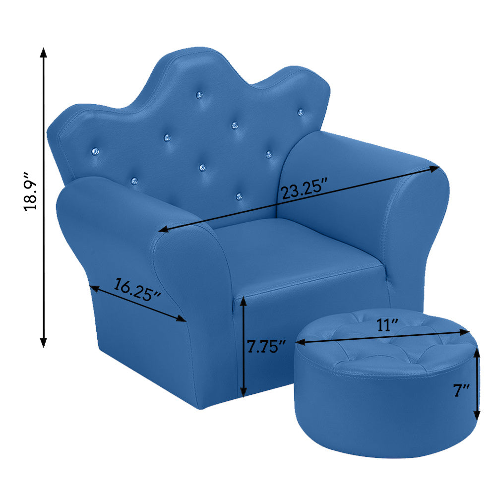 Children Sofa PVC Leather Princess Sofa Mini Sofa XH