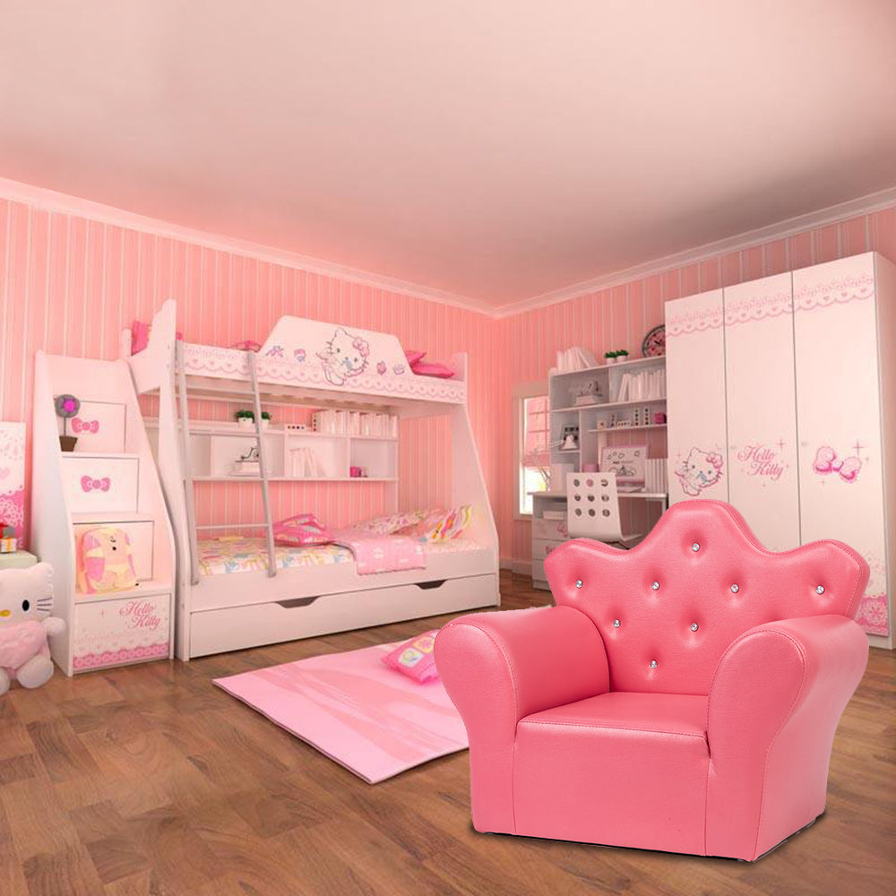 Children Sofa PVC Leather Princess Sofa Mini Sofa XH