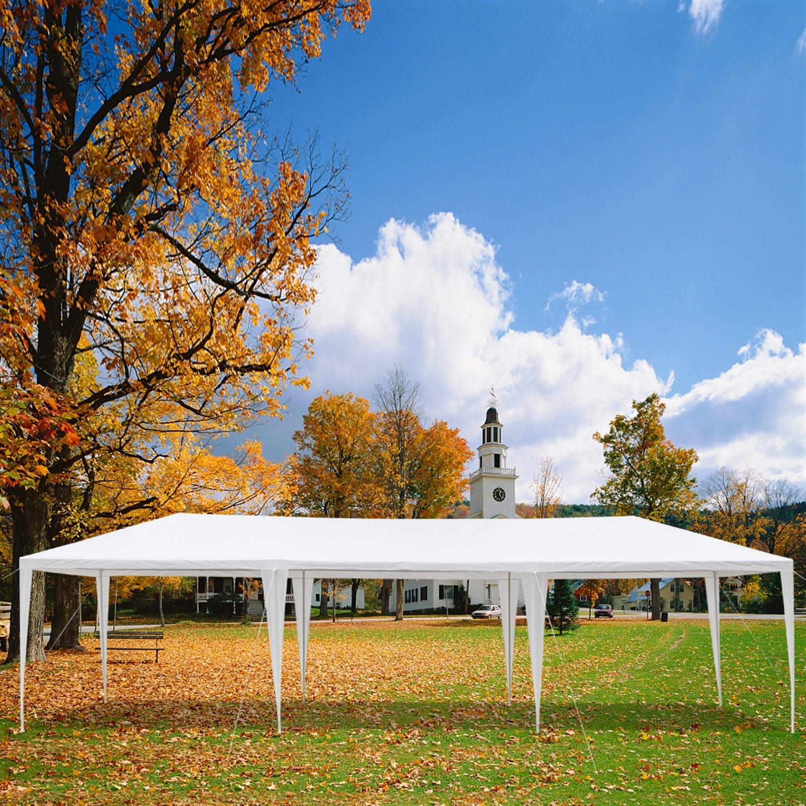 {Discount Promotional Sales}10" x 30" Outdoor Party Wedding Tent Canopy Camping Gazebo Storage BBQ Shelter Pavilion, 8 Removable Sidewalls (3X9M) YJ