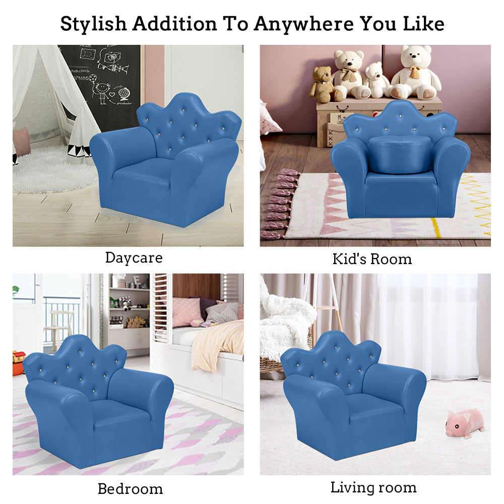 Children Sofa PVC Leather Princess Sofa Mini Sofa XH