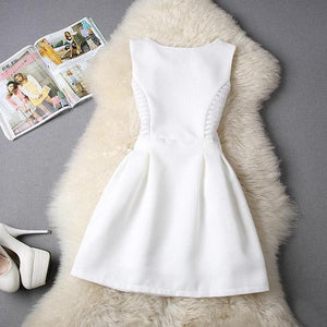 Elegant A-Line Semi Formal Women Sleeveless Dress For Evening Party