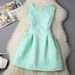 Elegant A-Line Semi Formal Women Sleeveless Dress For Evening Party