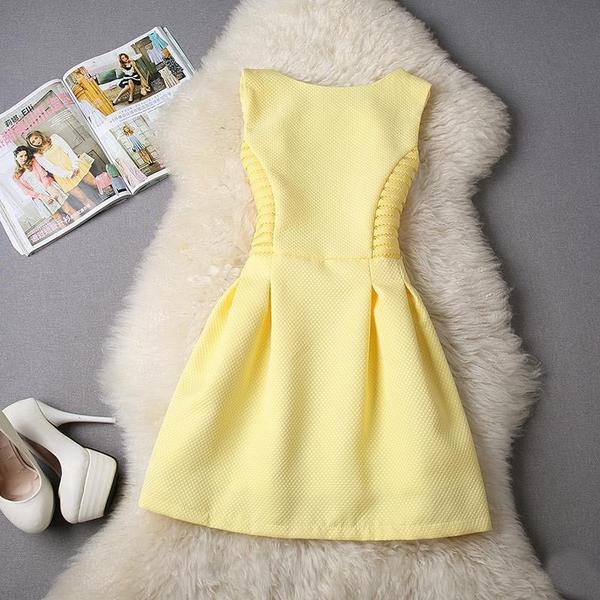 Elegant A-Line Semi Formal Women Sleeveless Dress For Evening Party
