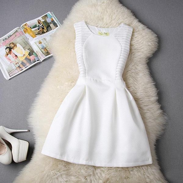 Elegant A-Line Semi Formal Women Sleeveless Dress For Evening Party