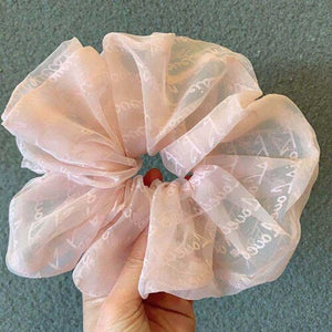 Oversized Hair Scrunchies For Women Solid Satin Silk Scrunchie Hair Rubber Bands Elastic Hair Ties Accessories Ponytail Holder