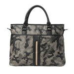 Fashionable Business Camouflage Men PU Leather Briefcase Bags
