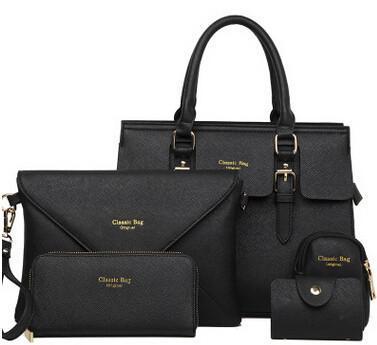 Faux Leather Women Bags Set