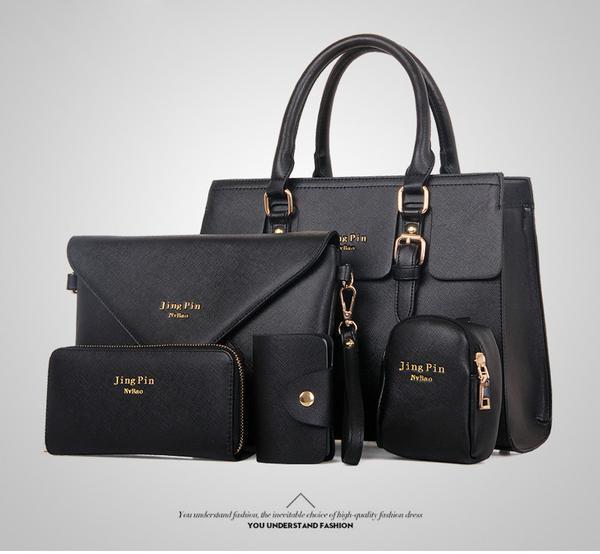 Faux Leather Women Bags Set