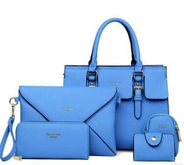 Faux Leather Women Bags Set