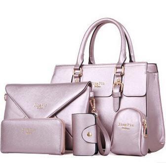 Faux Leather Women Bags Set