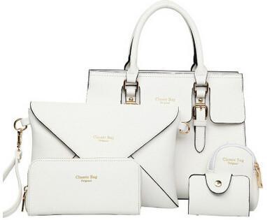 Faux Leather Women Bags Set