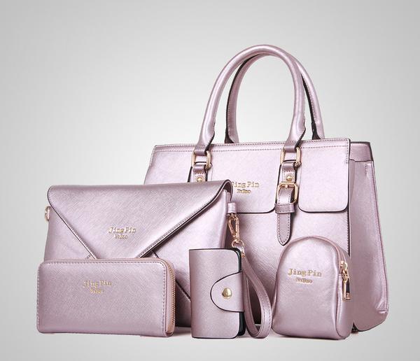 Faux Leather Women Bags Set