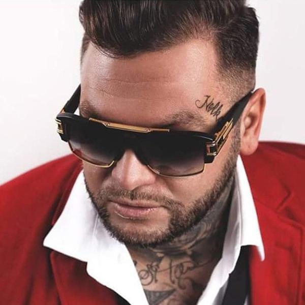 Gangsta Big Frame Semi-Rimless Sun Glasses For Men And Women