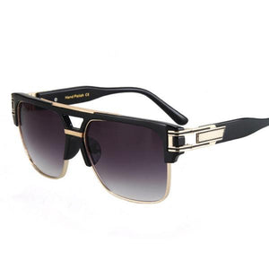 Gangsta Big Frame Semi-Rimless Sun Glasses For Men And Women