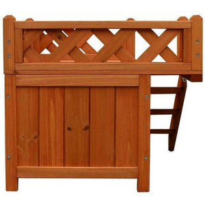 Small Wooden Pet House Dog Cat Puppy Room Bed Shelter Indoor Outdoor
