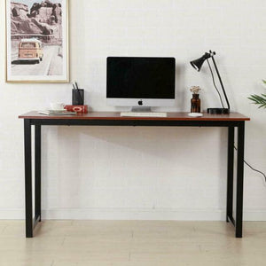 Portable Home Office Desk Computer Workstation Table Brown