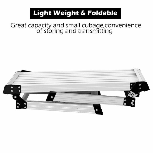 Aluminum Platform Drywall Step Up Folding Work Bench Stool Ladder New