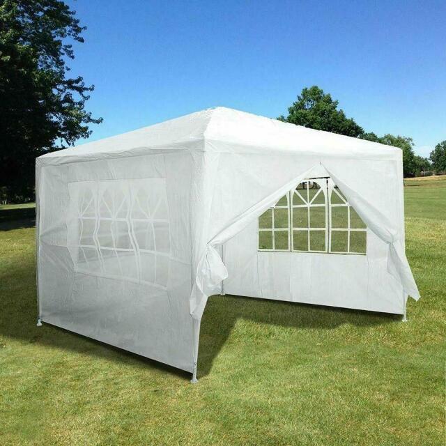 Heavy Duty 10'x10' Party Tent Outdoor Gazebo Wedding Canopy W/4 Side Walls