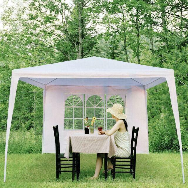Heavy Duty 10'x10' Party Tent Outdoor Gazebo Wedding Canopy W/4 Side Walls