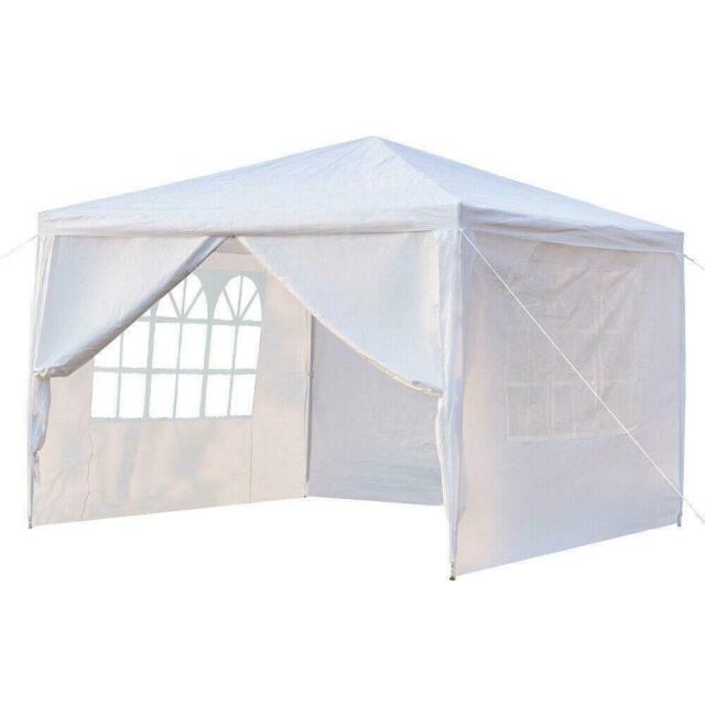 Heavy Duty 10'x10' Party Tent Outdoor Gazebo Wedding Canopy W/4 Side Walls