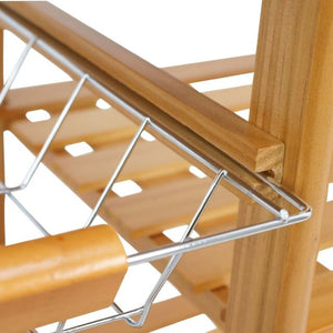 Rolling Wood Kitchen Island Trolley Cart Dining Storage Drawers Stand Bar Top