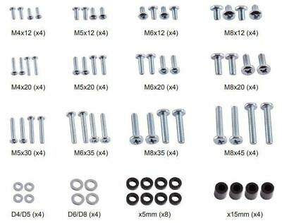 Universal TV Mount Hardware Kit VESA Wall Bracket Screws Bolt Spacer M4 M5 M6 M8