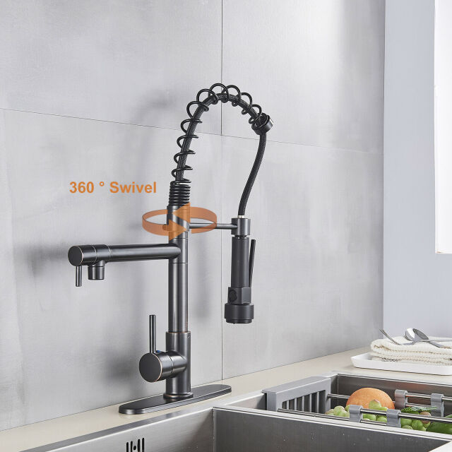 LED Kitchen Sink Faucet Pull Down Sprayer
