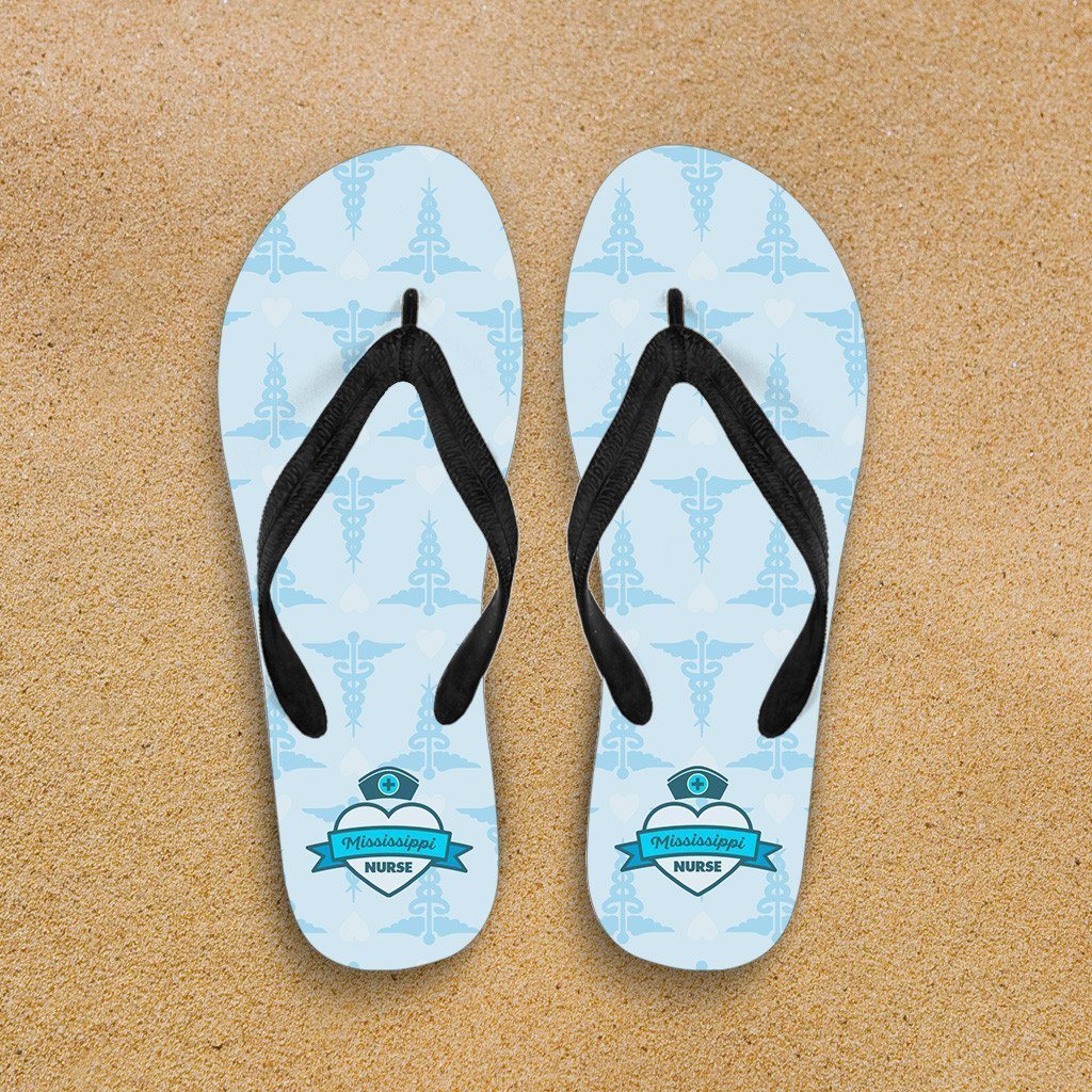 MS Nurse Blue Flip-Flops