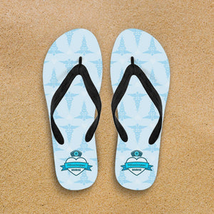 MS Nurse Blue Flip-Flops