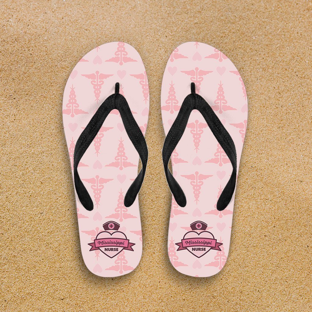MS Nurse Pink Flip-Flops