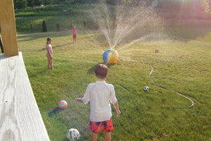 Beach ball sprinkler