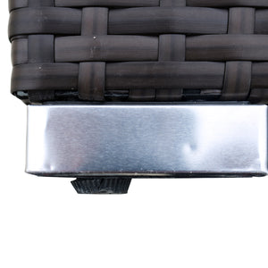 Luxury All Hand Woven Wicker 5PCs Outdoor Patio Cushioned Furniture