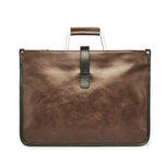 Retro Briefcase Men's Single Shoulder PU Leather Bag