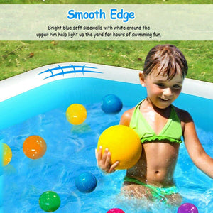 Summer Blue Inflatable Family Swimming Pool