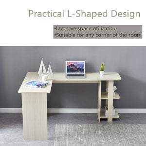 Corner Computer Desk L-Shaped PC Laptop Table Home Office Writing Gaming Table