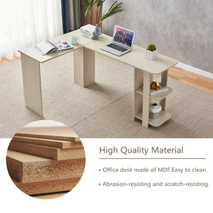Corner Computer Desk L-Shaped PC Laptop Table Home Office Writing Gaming Table