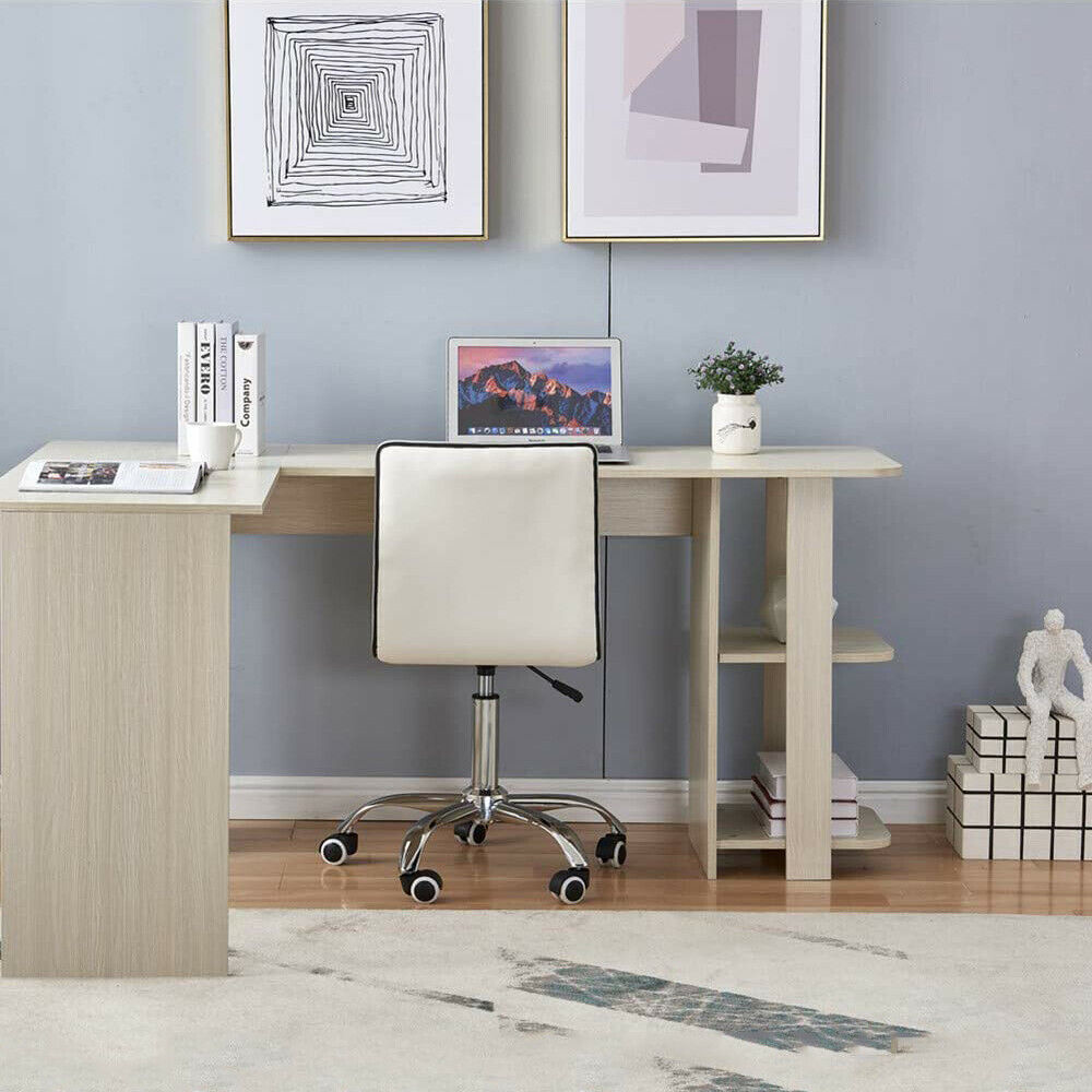 Corner Computer Desk L-Shaped PC Laptop Table Home Office Writing Gaming Table