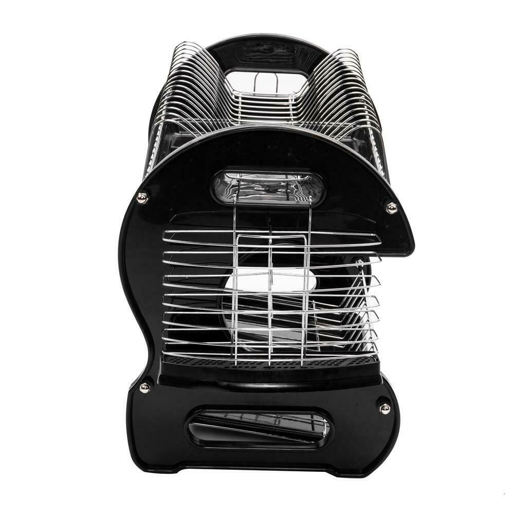 2-Tier Dish Drying Rack Stainless Steel Drainer Kitchen Storage Space Saver