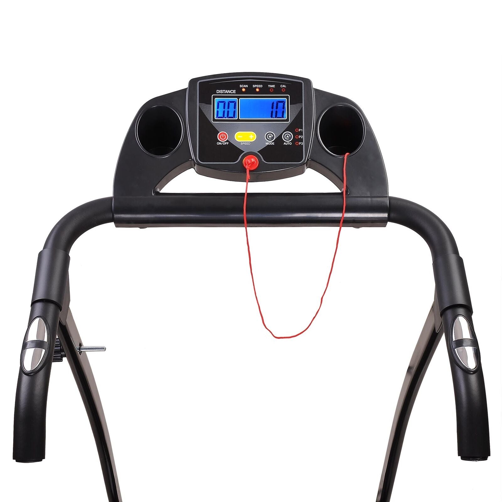 Luxury Electric Treadmill Portable Folding Fitness Running Treadmill with LCD Display