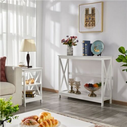 X-Design Console Table Sofa Side Table For Narrow Space, Living Room Entryway