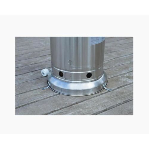 Patio Heater 48000 BTU Stainless Steel Propane with Wheels