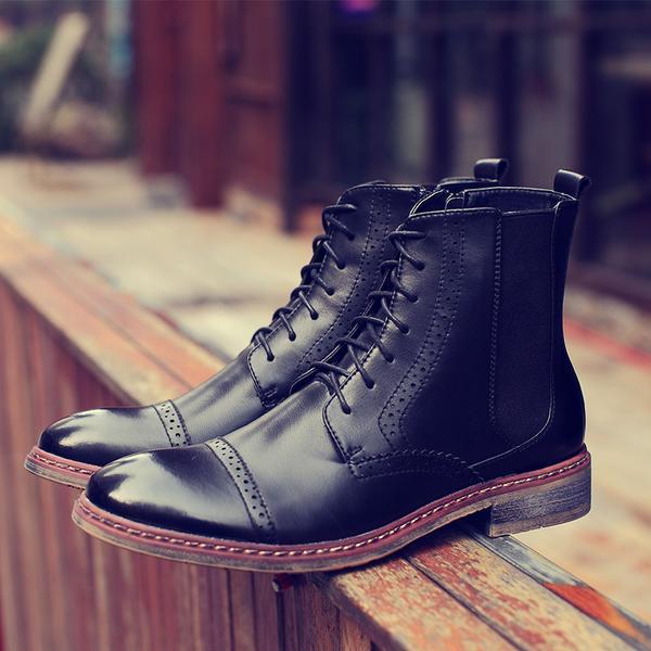 The Brits Bullock Lace Up High Ankle Men Boots